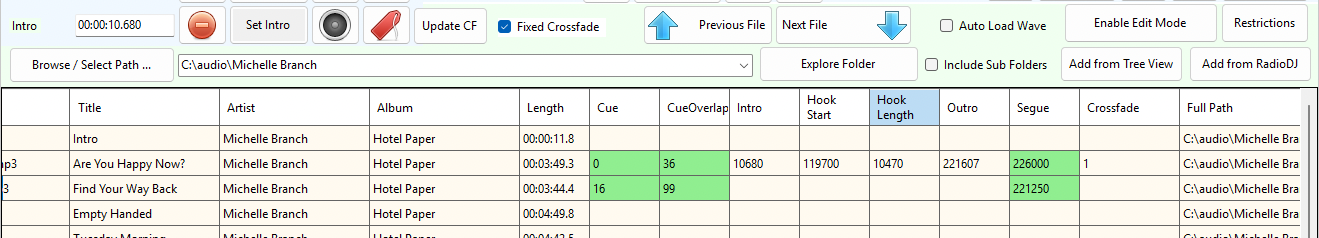 Set the level you want VSE2 to treat as the start of the song, and let it do the rest.